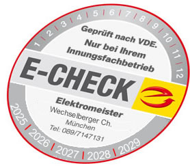 E - Check Sicherheit vom Elektromeister E - Check Sicherheit vom Elektromeister